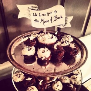 The signs were cut with an exacto knife and touched up with white acrylic.