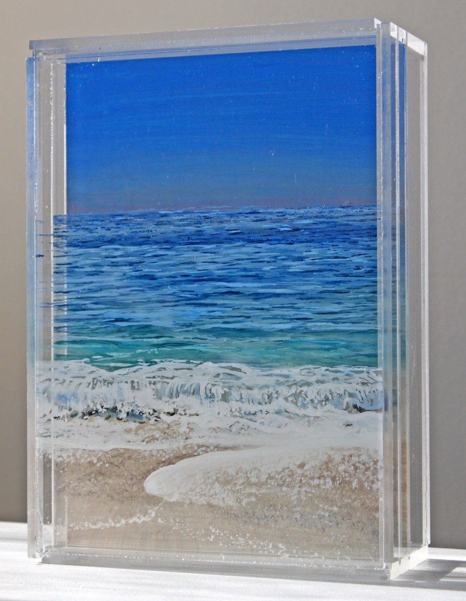 Coskata-Coatue, Nantucket © Jessica Hurley Scott, landscape painting, layered acrylic