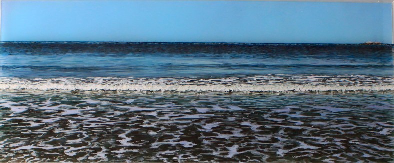 "Before The Erosion, Minot" acrylic on acrylic panel © Jess Hurley Scott