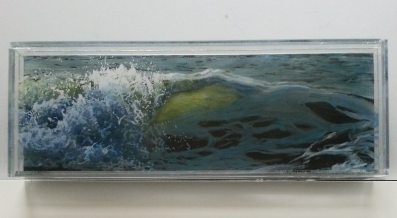 Illumination, 5x13" acrylic on multilayered acrylic panel, 2015, ©Jess Hurley Scott